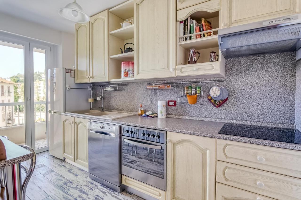 Greeter-Appartement Lumineux Avec Vue Sur La Mer Nizza Esterno foto